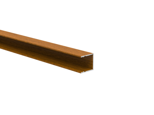 Aluminum U-adapter 25x25-6000mm R7016